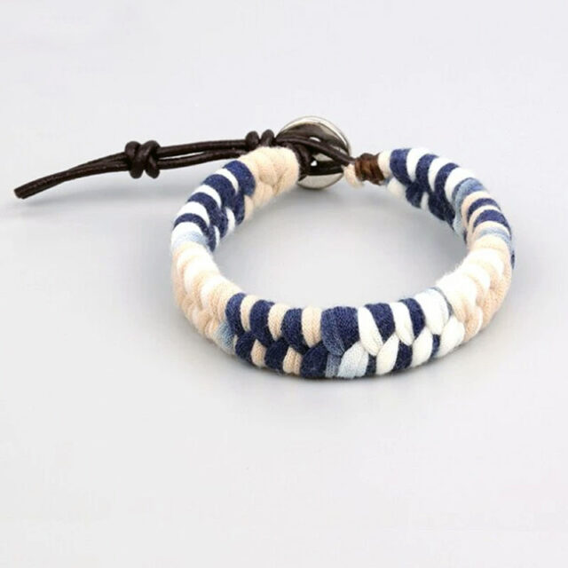 Bracelet20Tibetain20XXL20Beige20et20Bleu 1